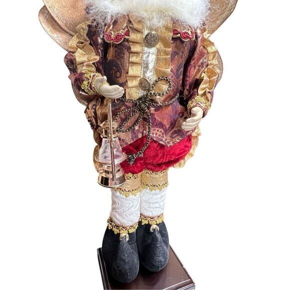 Mark Roberts Whimsical 20" Standing Santa Fairy Figurine with Wings Red & Gold - Picture 2 of 4